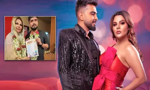 Rakhi Sawant With Husband Adil durani