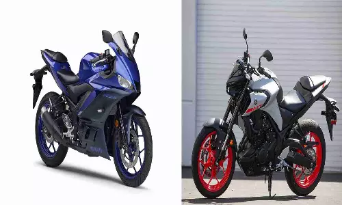 Yamaha R3 and MT 03