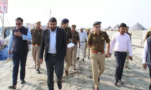 DM and SSP took stock of the Kartik Purnima Ganga fair to be held at Ganga Ghat in Makhdoompur in Meerut