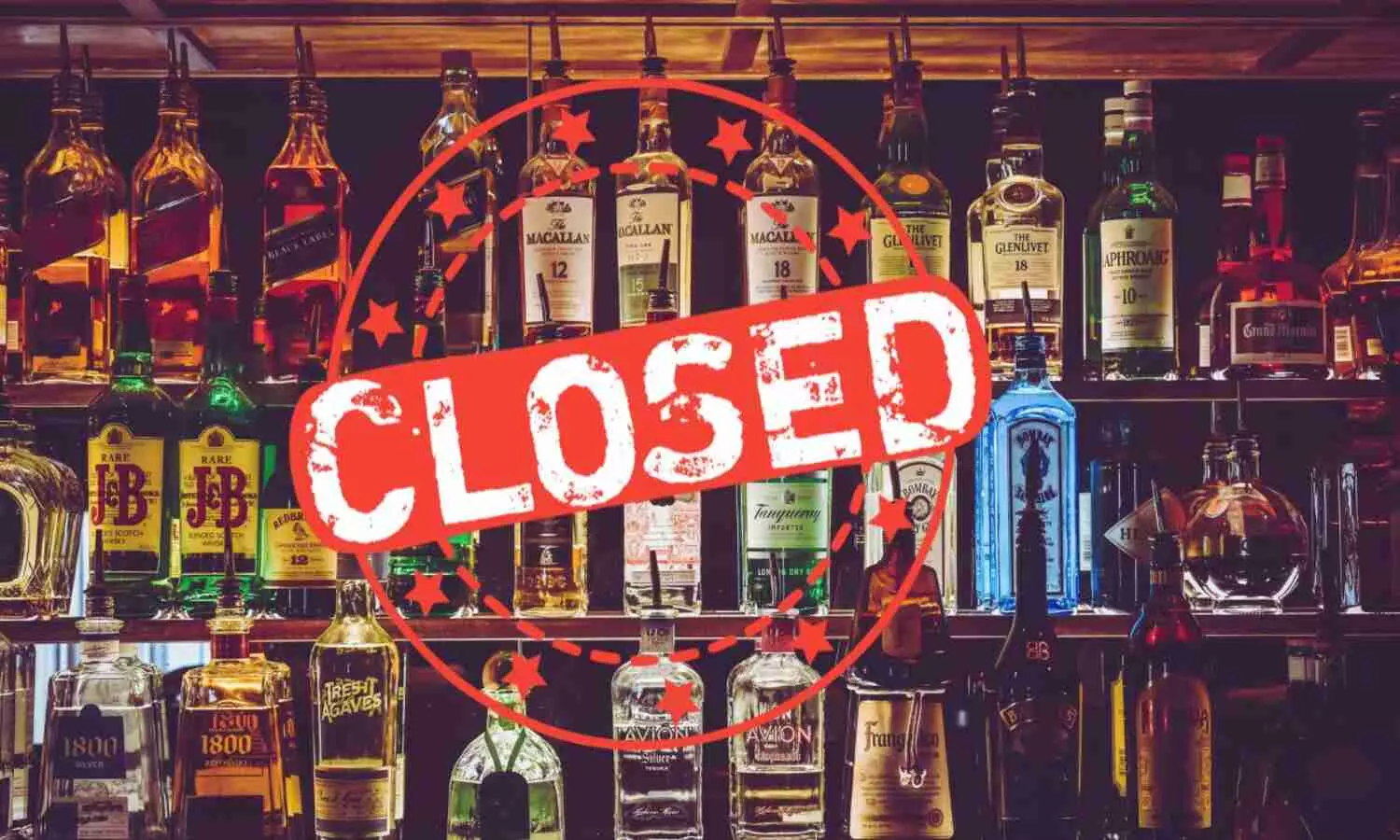 Delhi Liquor Shop Closed