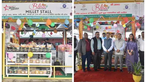 Millets Stall in Agra Cantt Station