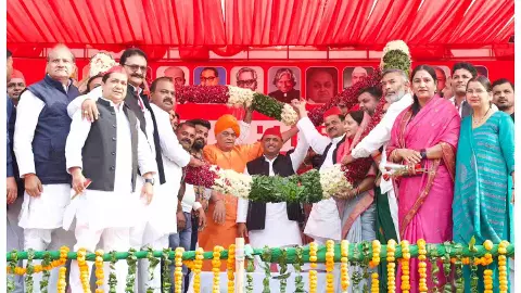 Akhilesh Yadav at Bijnor