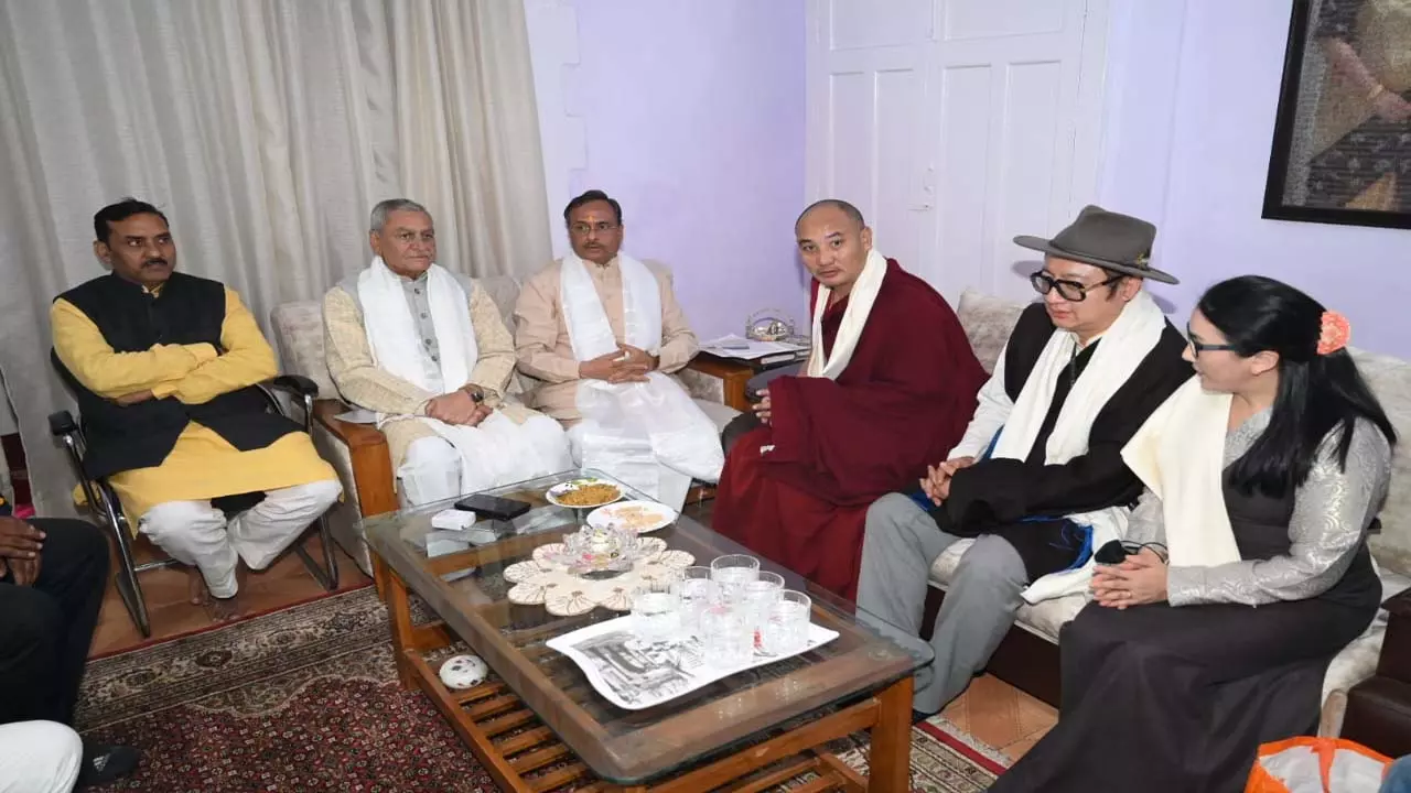 Tibetan MPs met MP Dr. Dinesh Sharma and expressed their pain, said- Chinese government misbehaves with people