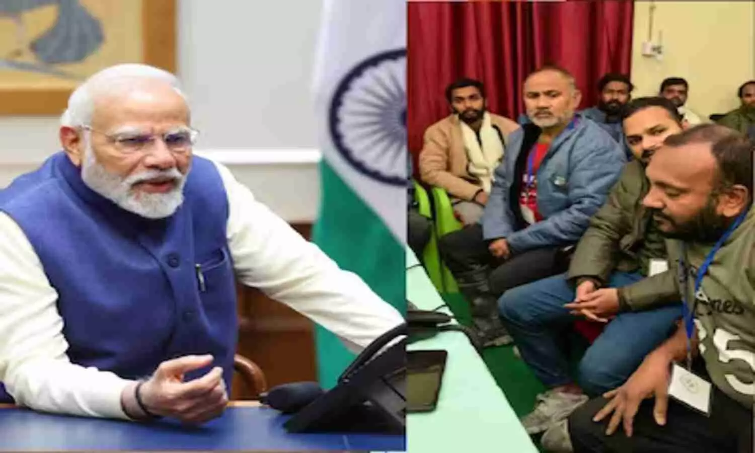 PM Modi talked with workers