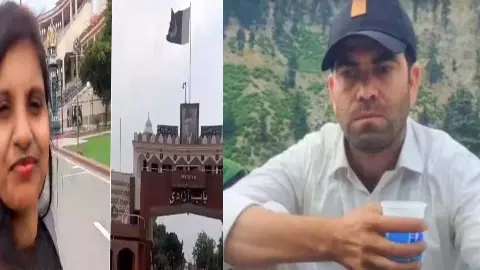 Anju returned to India from Pakistan, husband Nasrullah had come till Wagah border Anju returned to India from Pakistan, husband Nasrullah had come till Wagah border