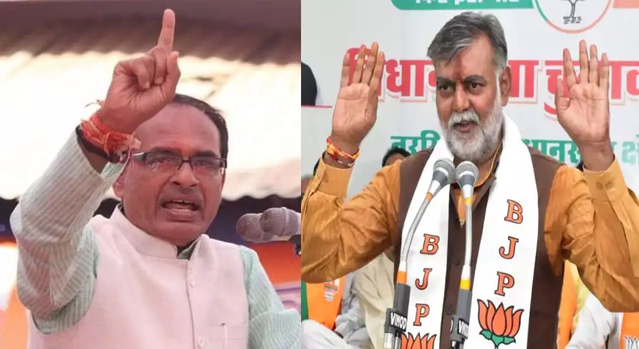 Shivraj Singh Chauhan and Prahlad Patels names are at the forefront in the race for the post of Chief Minister in Madhya Pradesh