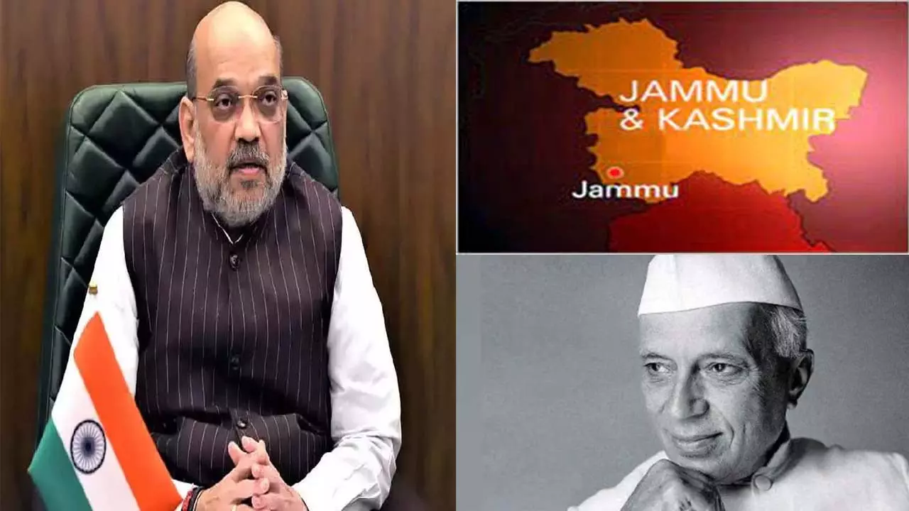 Amit Shah said- Jammu and Kashmir faced problems because of Nehrus mistakes, had he taken the right steps, PoK would have been ours