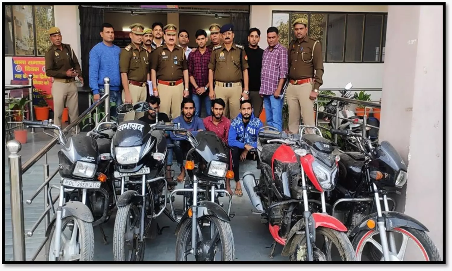 Meerut police bike robbers gang arrested with five bikes