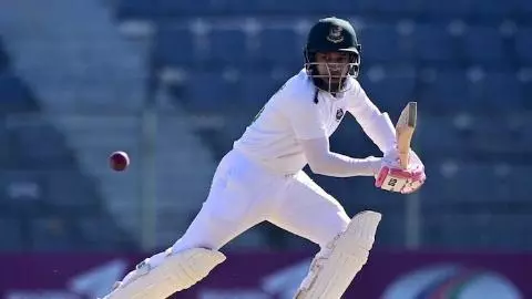 Mushfiqur Rahim gets out after handling the ball(Pic Credit-Social Media)