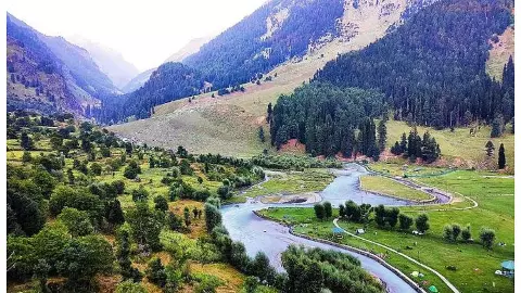 Betaab Valley in Kashmir