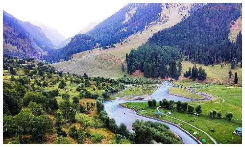Betaab Valley in Kashmir