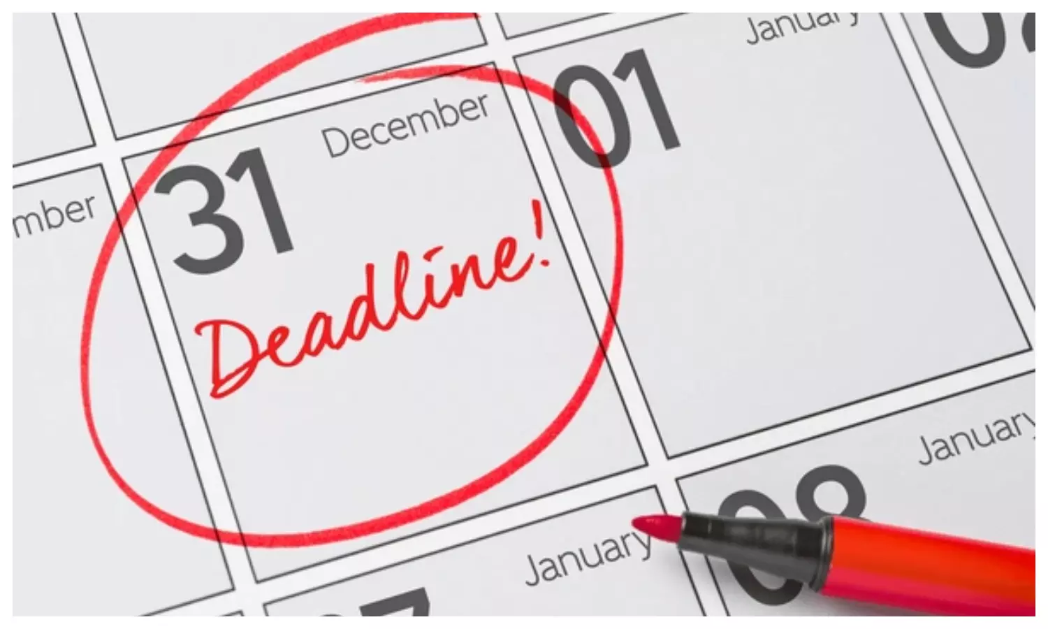 December 31 Deadline