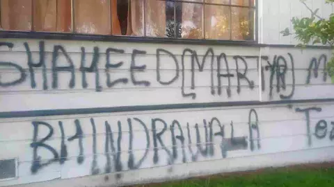 Hindu Temple Targeted in America