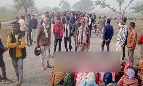 Stray animal took the life of an elderly woman, villagers protested by keeping the dead body