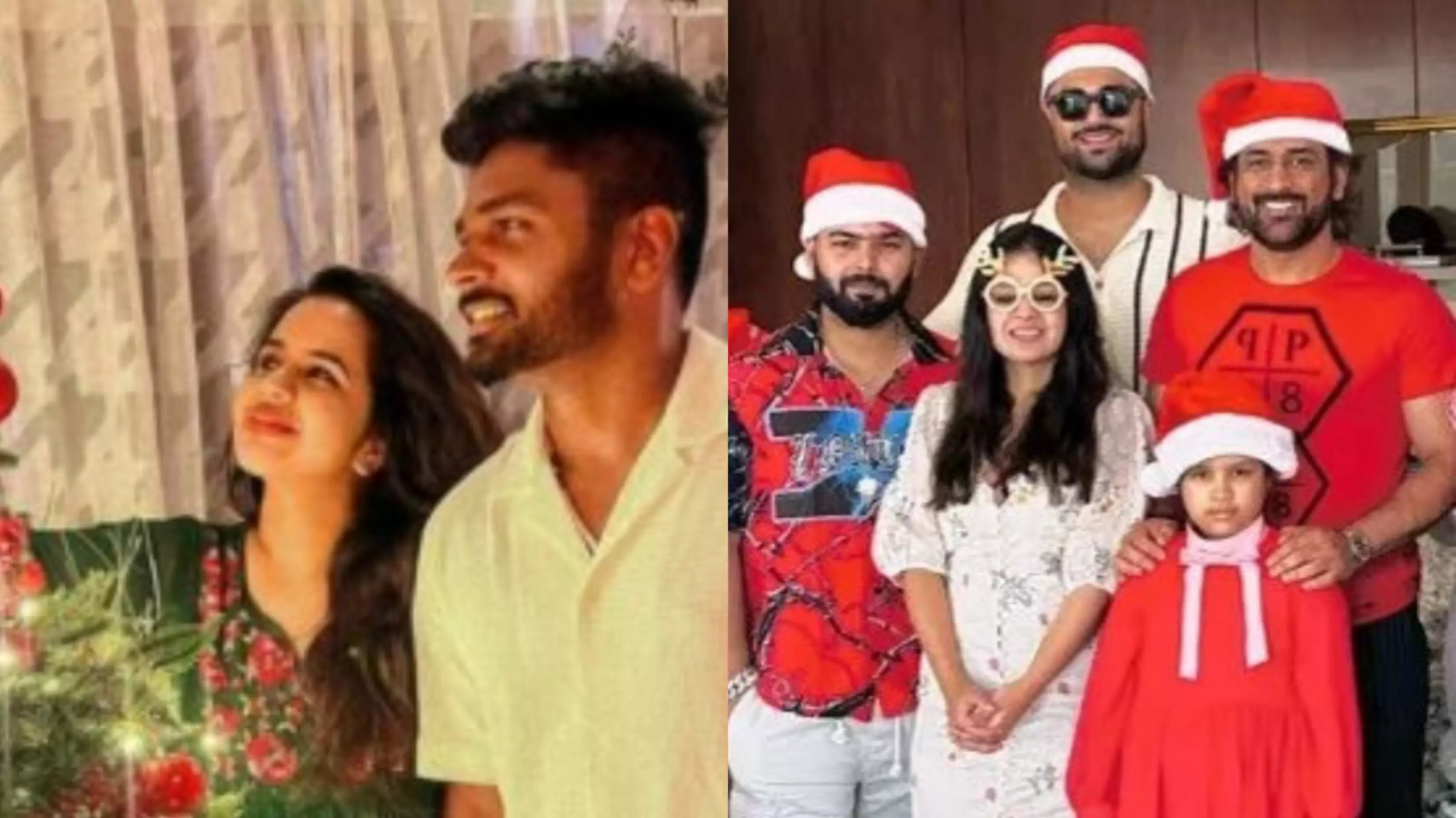 Cricketers celebrate Christmas