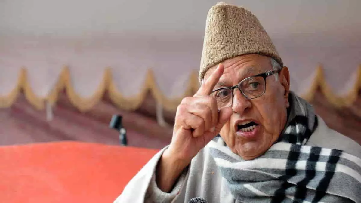 Farooq Abdullah ji, please speak after careful consideration