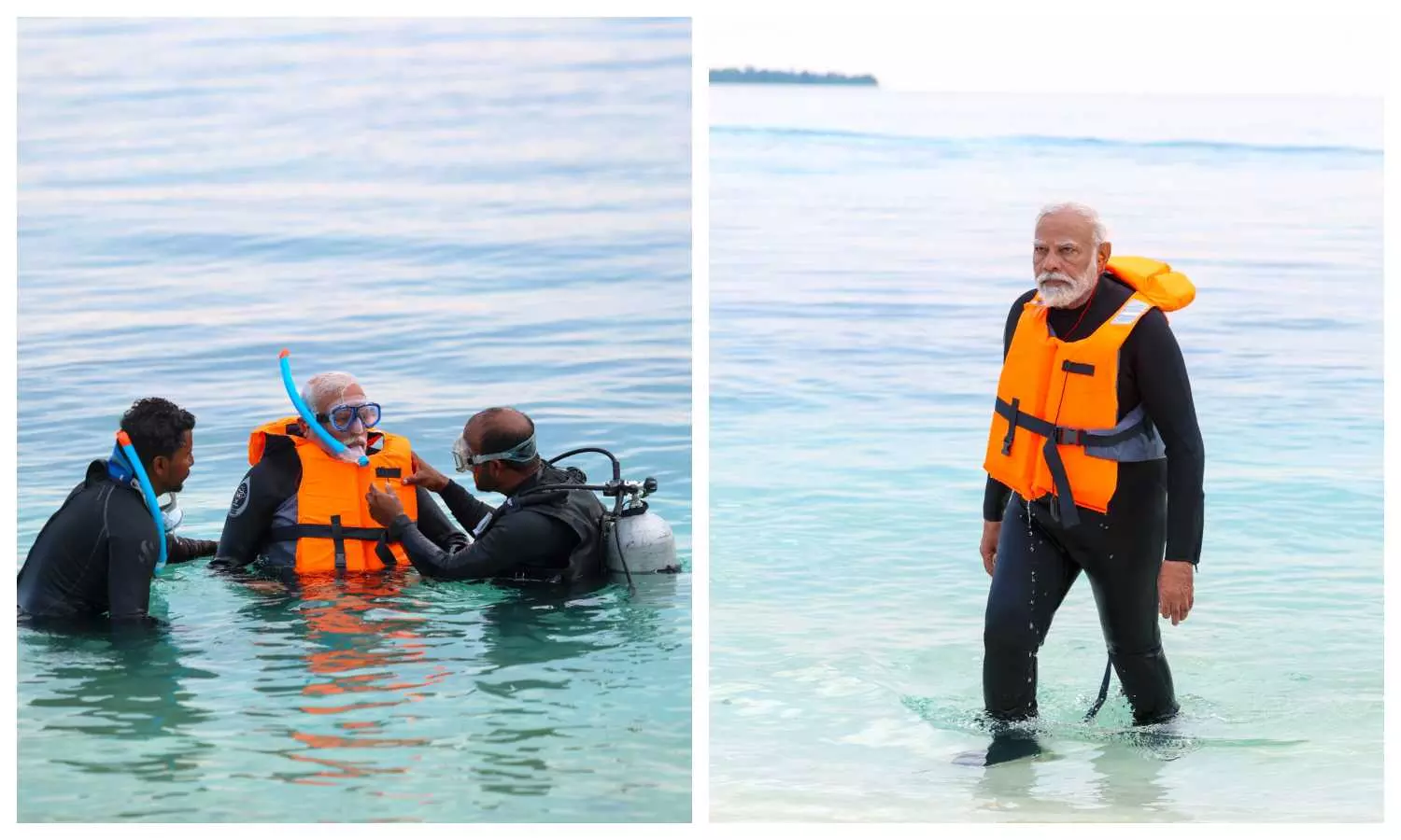 PM Modi Snorkeling