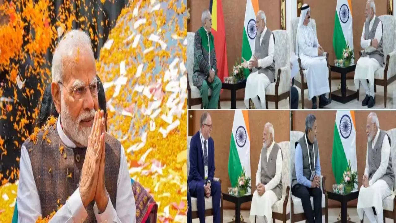 Modi met top CEOs, discussed many projects