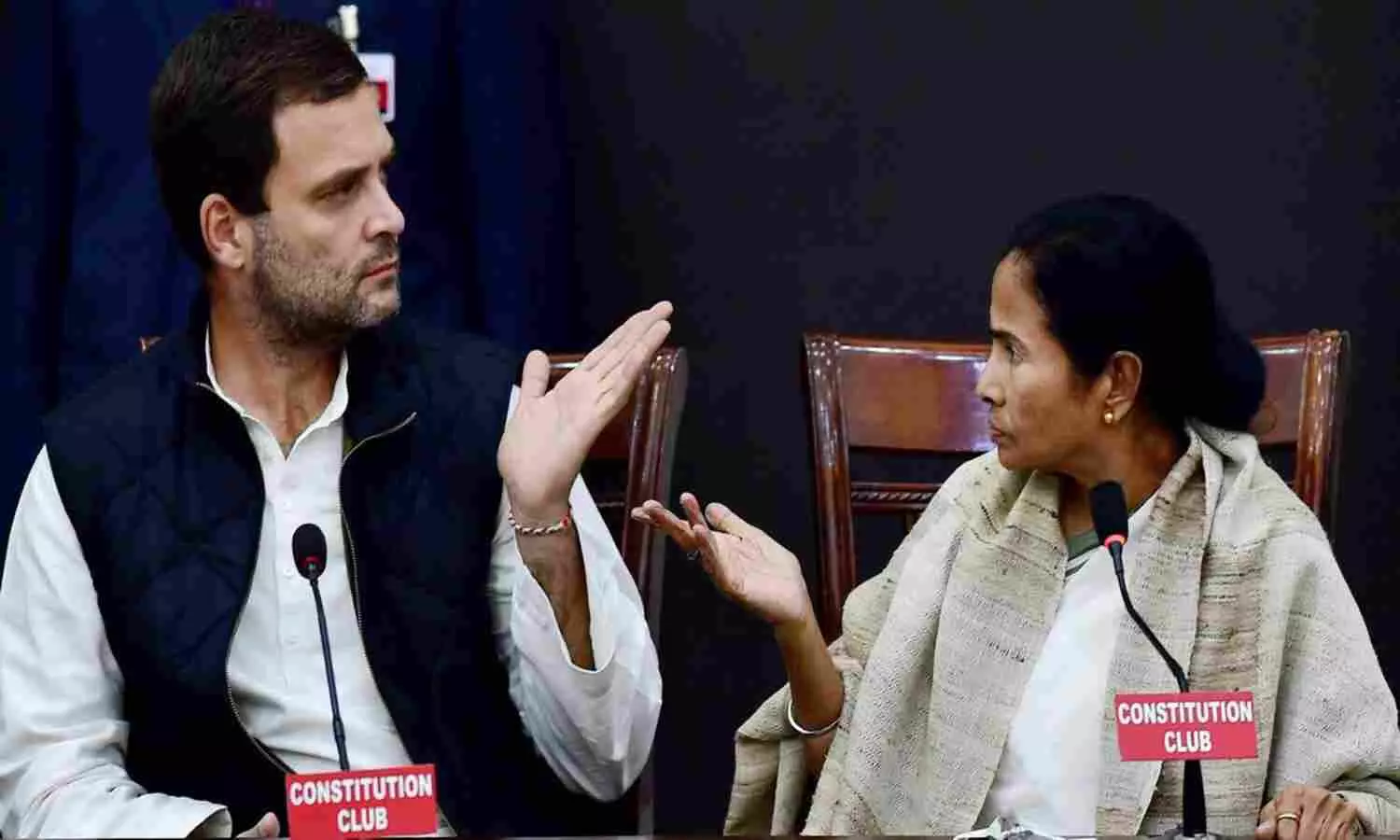 Rahul Gandhi and Mamata Banerjee