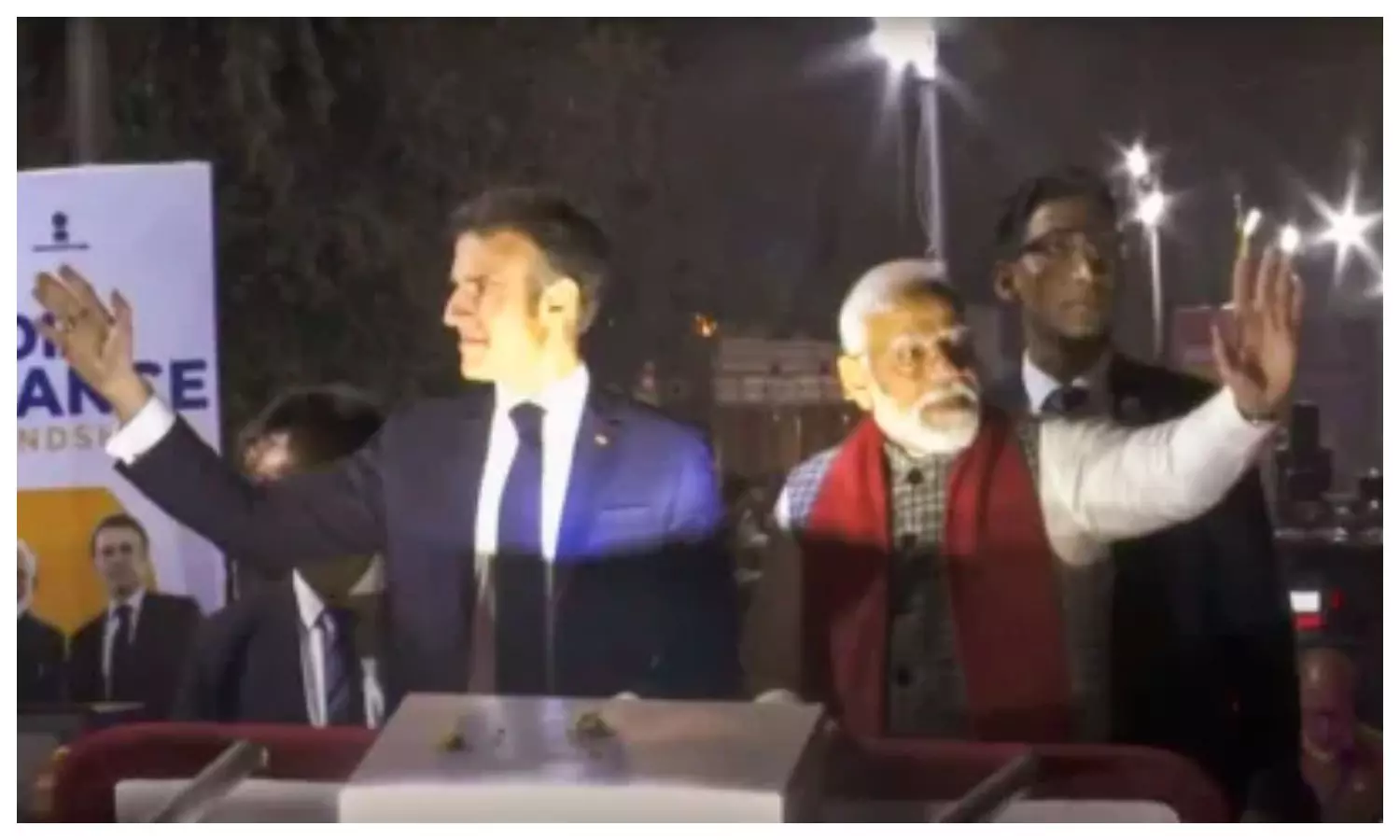 French President Macron arrives in Jaipur, will take part in road show