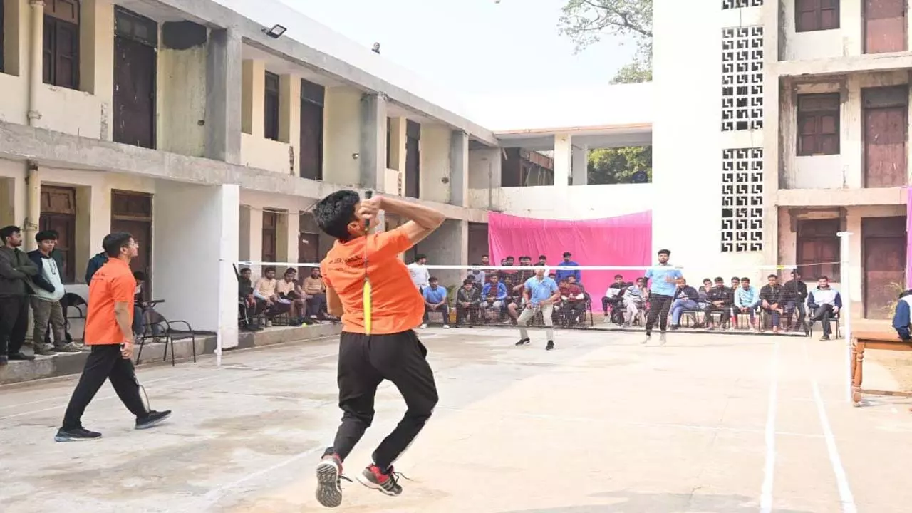 Second day of Inter Hostel Fest, foreign students of AND Hostel won the badminton match