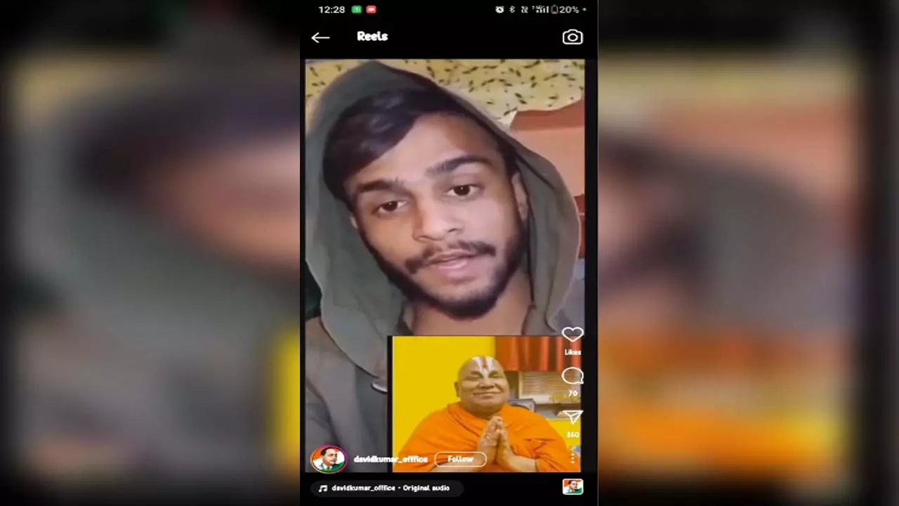 Video of young man saying objectionable things about Swami Rambhadracharya goes viral, report filed