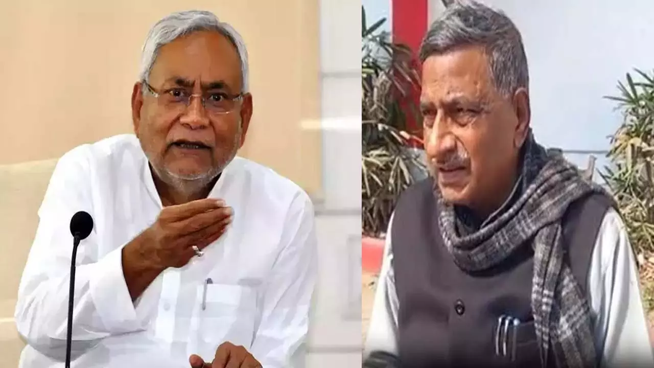 Bihar CM Nitish Kumar- Congress MLA Vijay Shankar Dubey