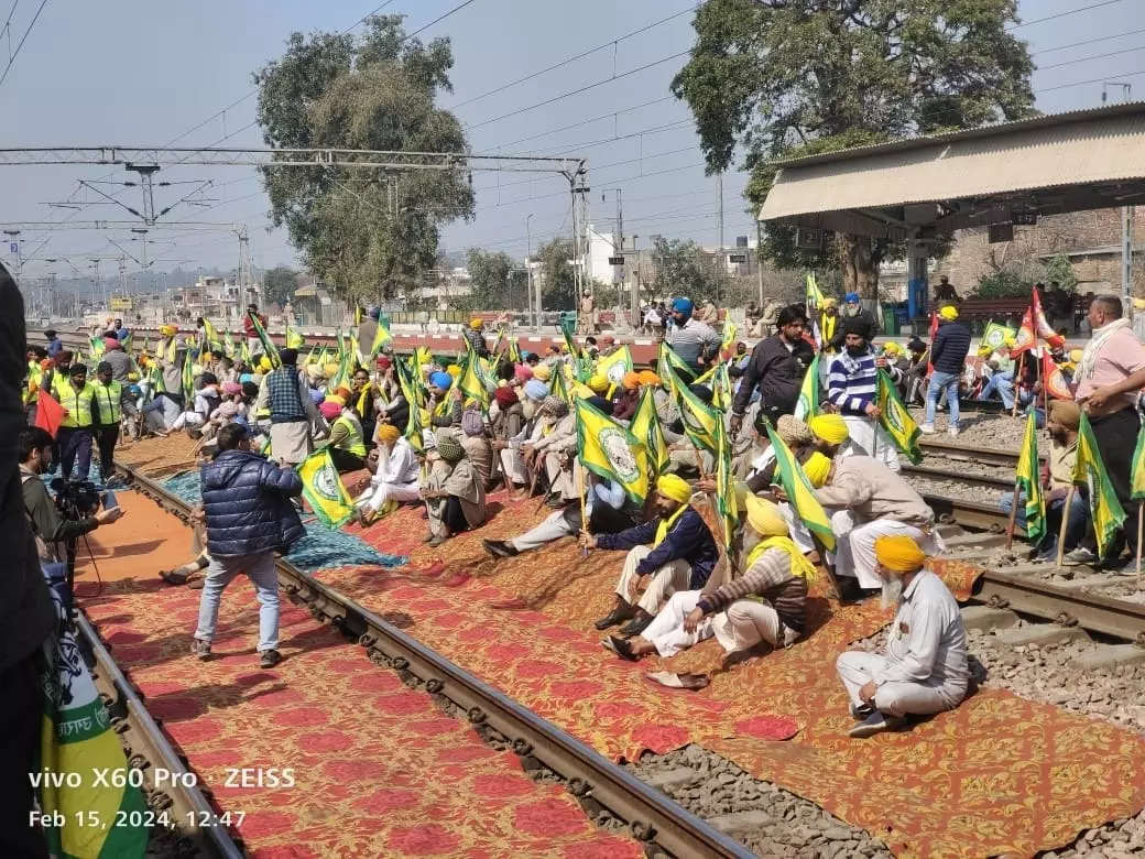 Rail Roko Andolan in Punjab (Photo:Social Media)