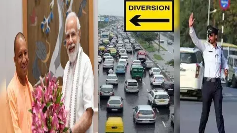Due to ground breaking ceremony, there will be traffic diversion on these routes in Lucknow, do not go on these routes even by mistake today