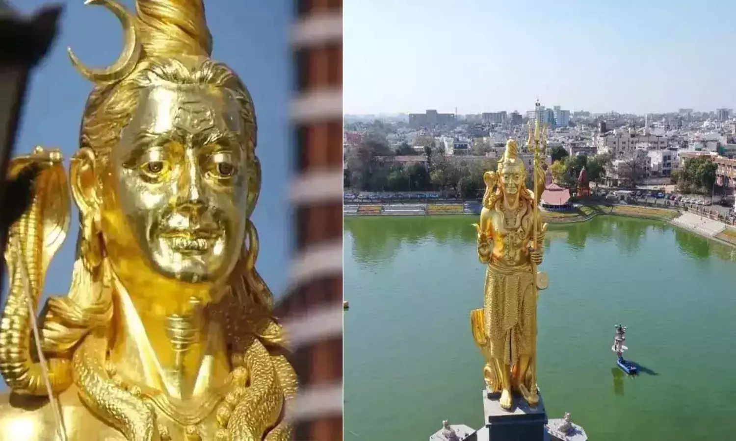 Golden Shiva Statue In Gujarat