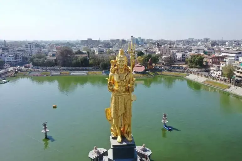 Golden Shiva Statue In Gujarat