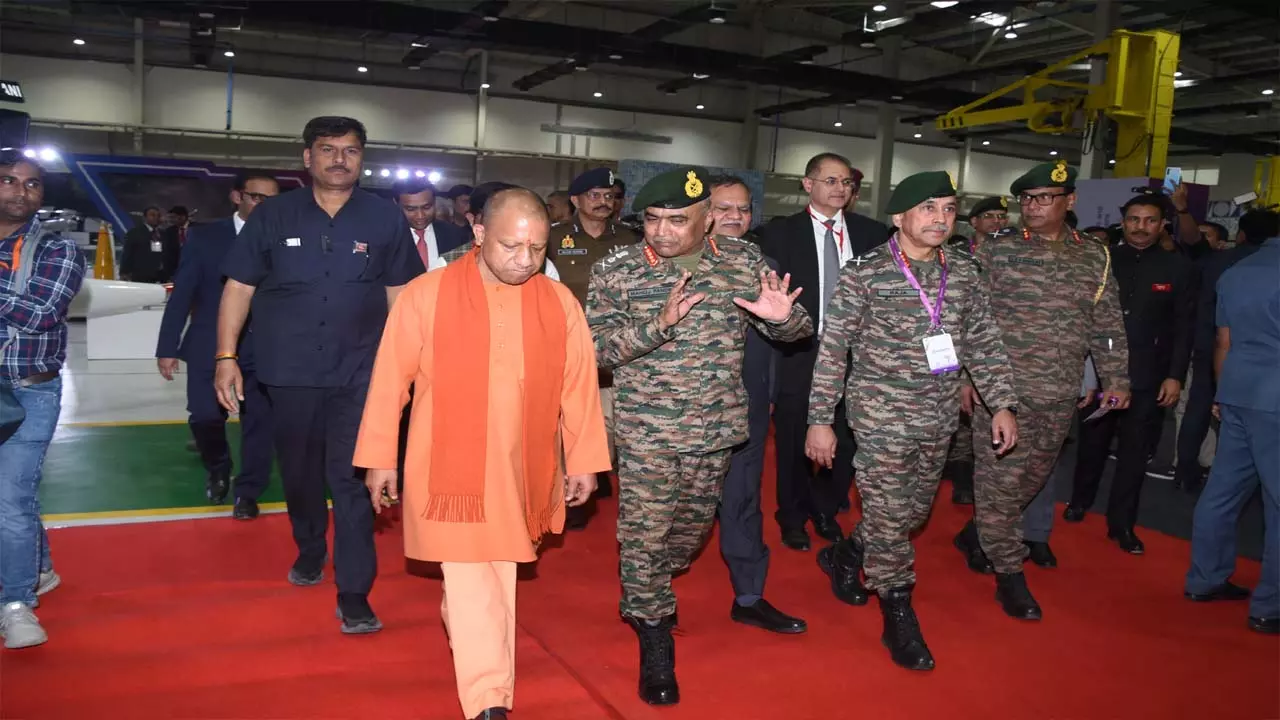 CM Yogi inaugurated South Asias largest armament and missile complex Adani Defense and Aerospace