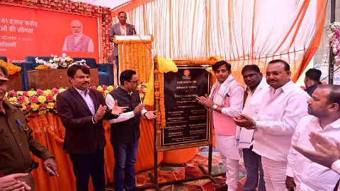 PM Narendra Modi virtually inaugurated and laid the foundation stone of underpasses in Nansar, Karamahwan and Nautanwan