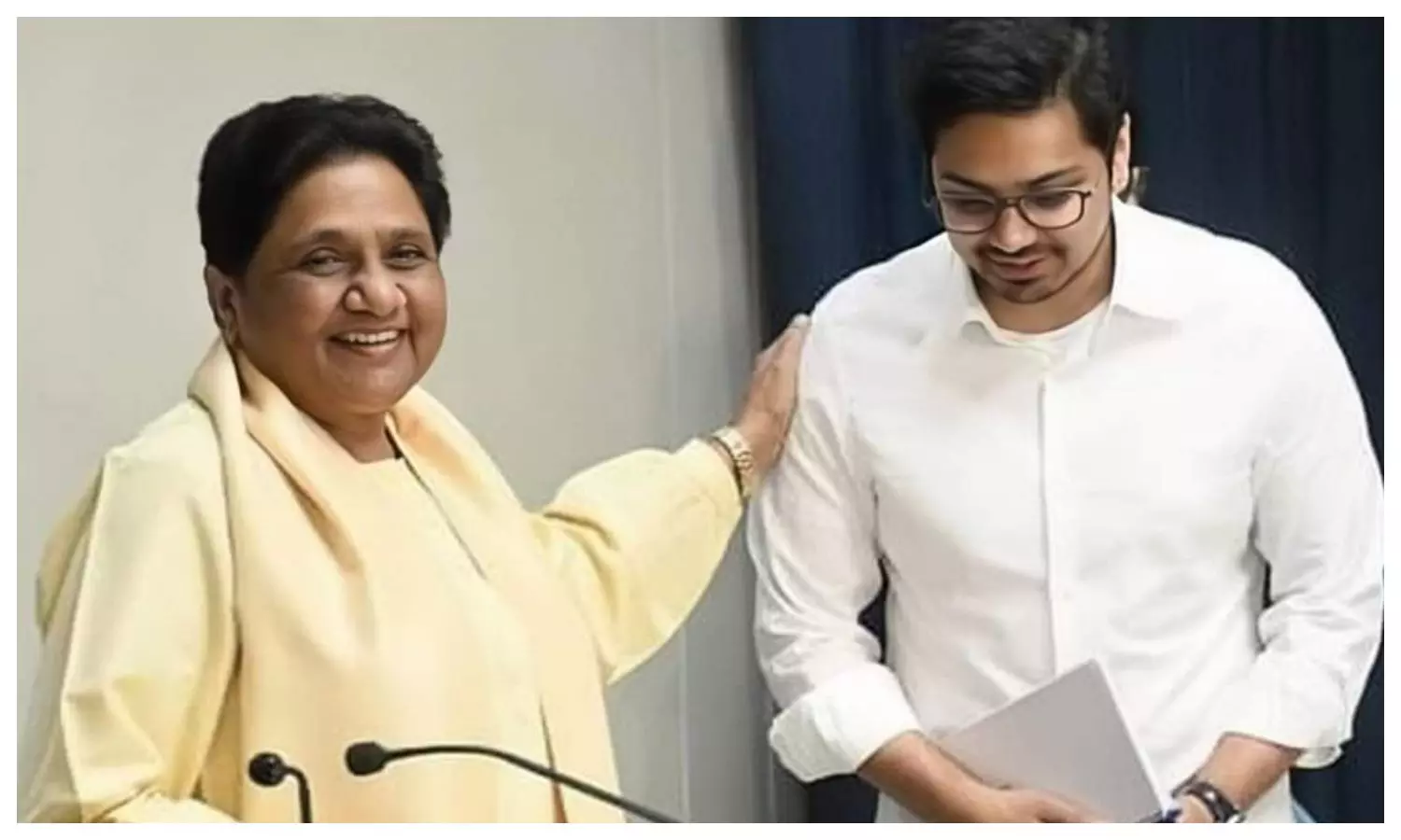 Mayawati and Akash Anand