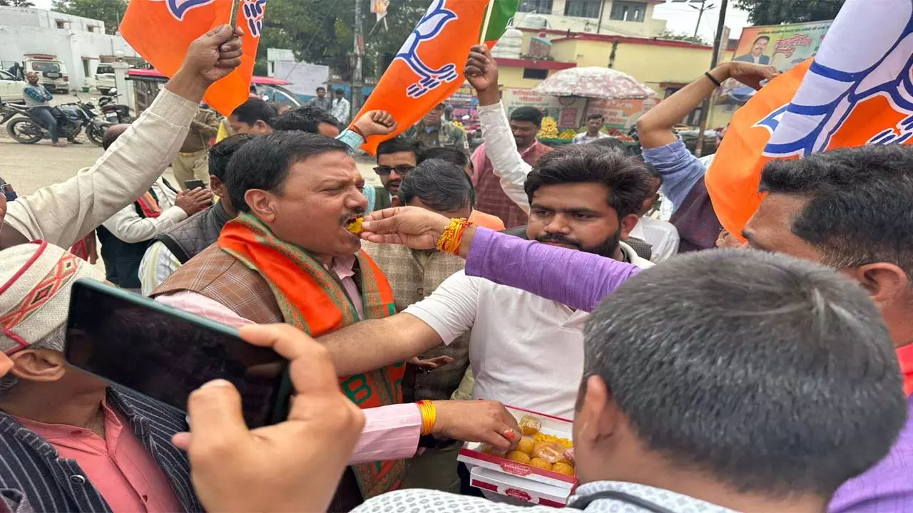 BJP made Smriti Irani its candidate from Amethi for the third time, workers expressed happiness