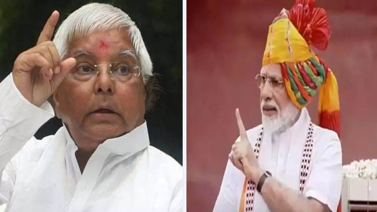 Former Chief Minister of Bihar and RJD chief Lalu Prasad Yadav said, Narendra Modi is not a Hindu.