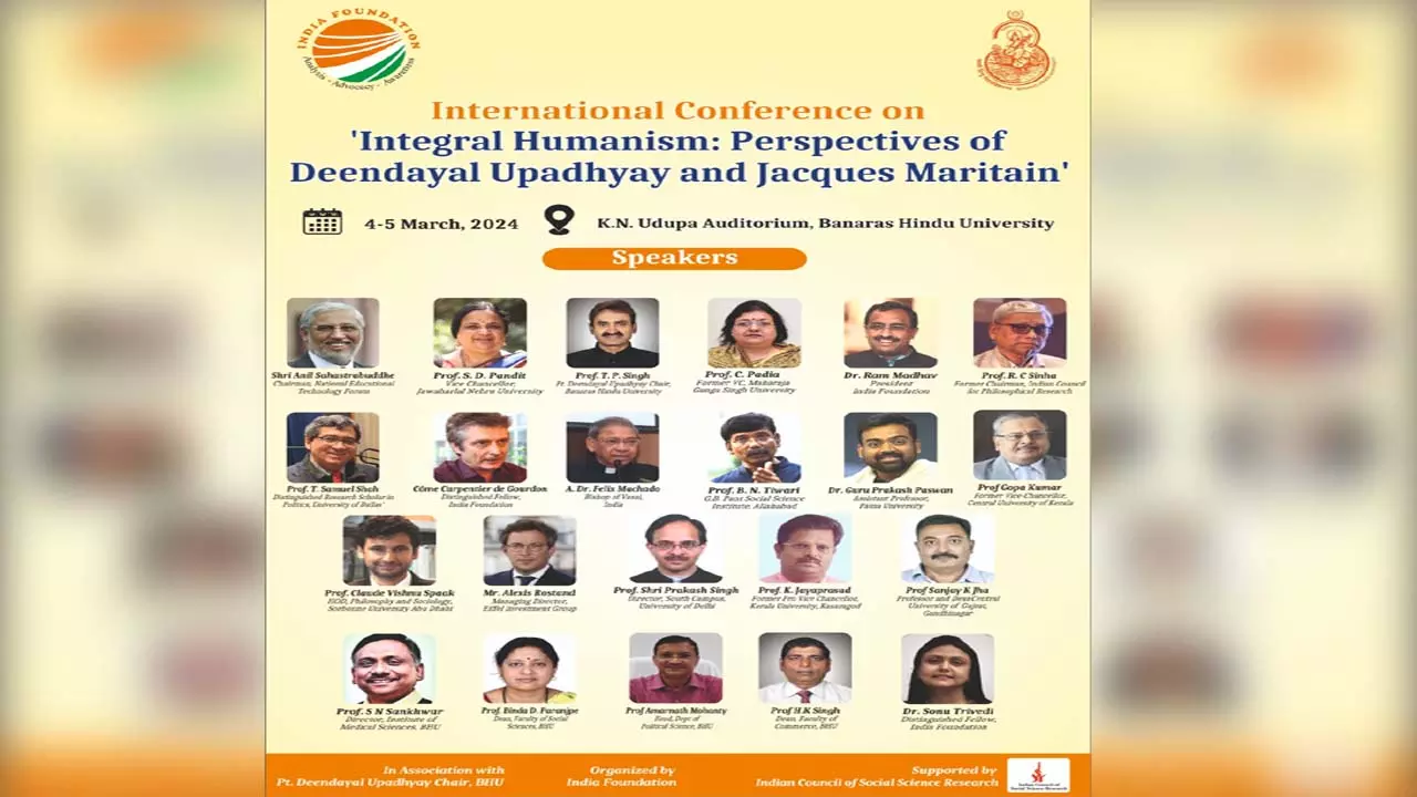 International Conference on Integral Humanism in Kashi from today