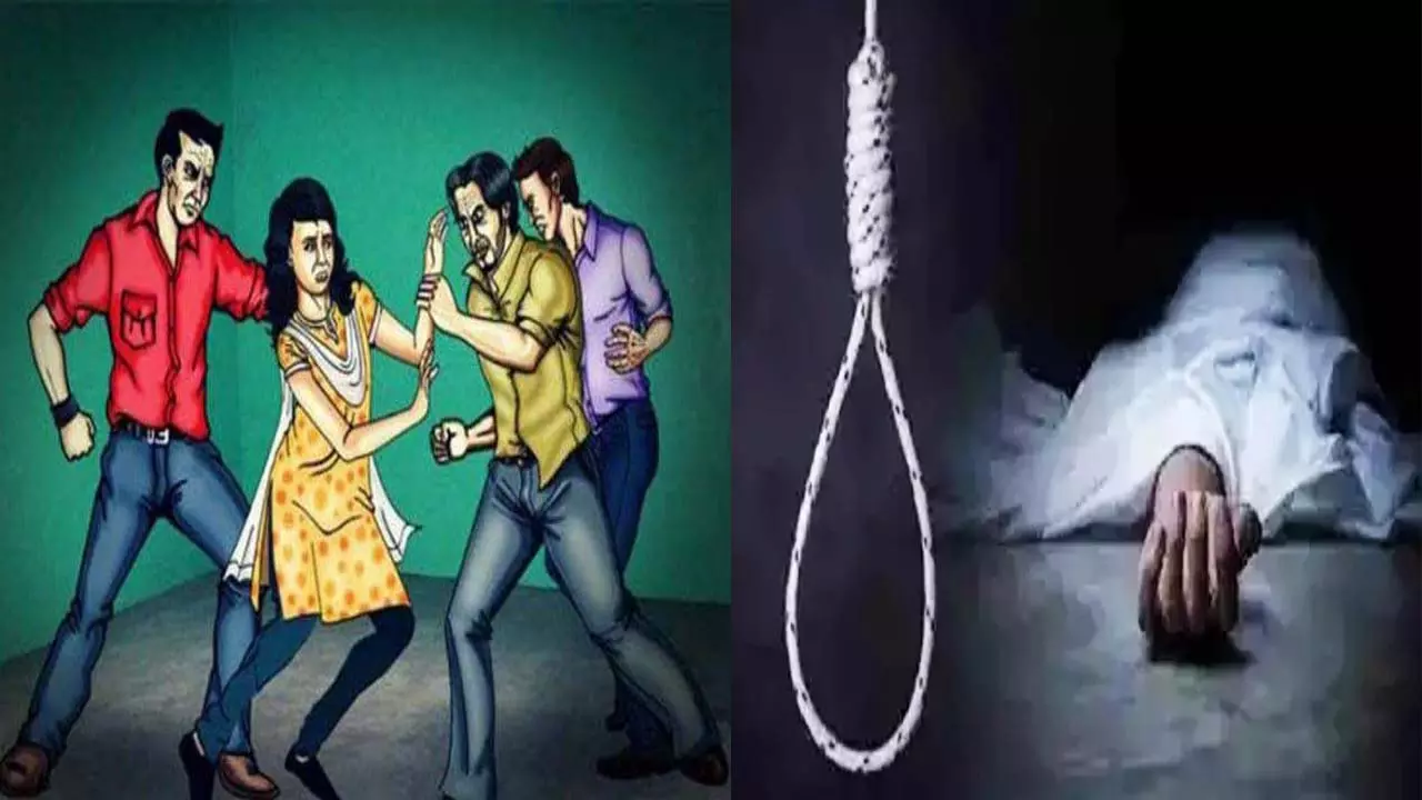 When people molested and beat his wife, the husband committed suicide along with two children