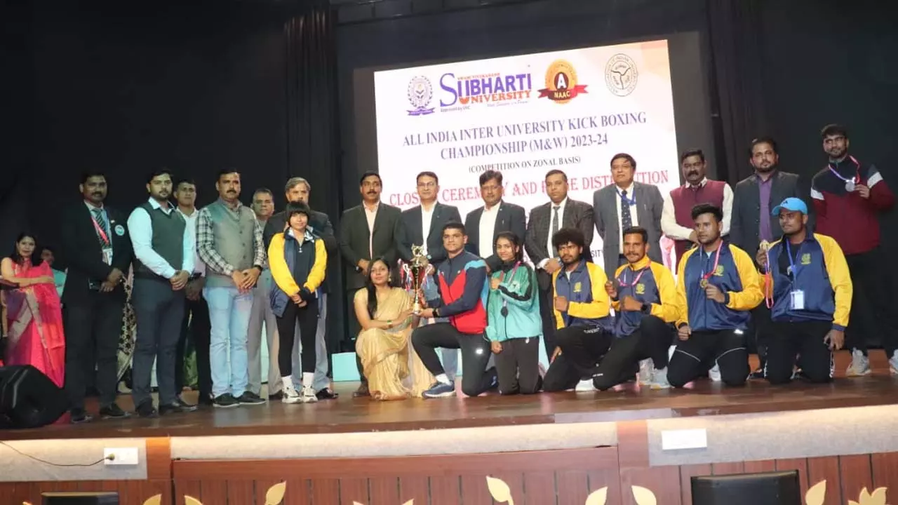 Kick boxing championship concluded, winners honored
