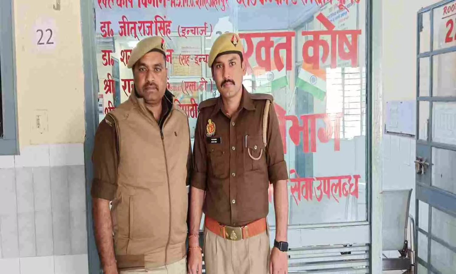 constable donated blood to patient