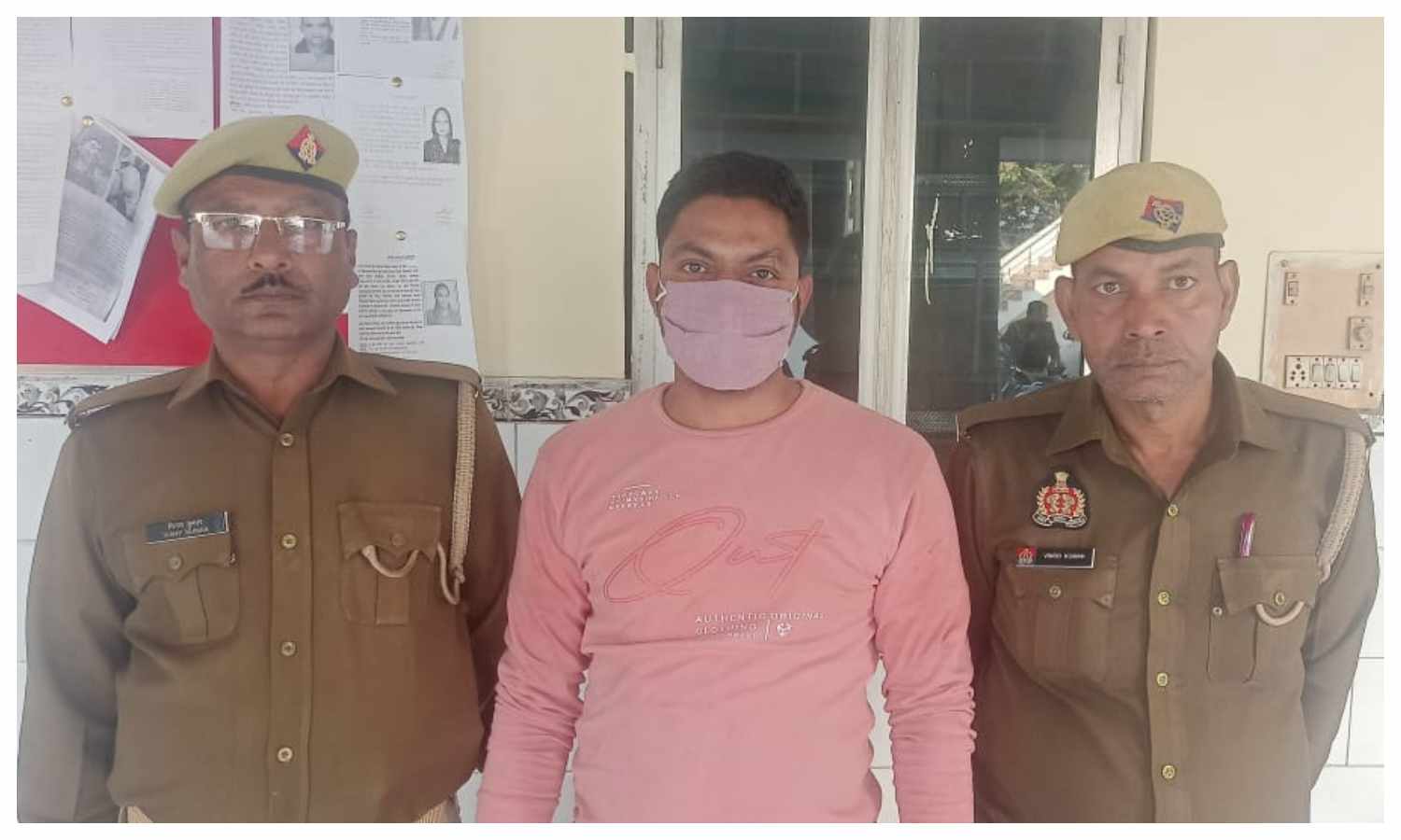 पुलिस ने आरोपी को किया गिरफ्तार।