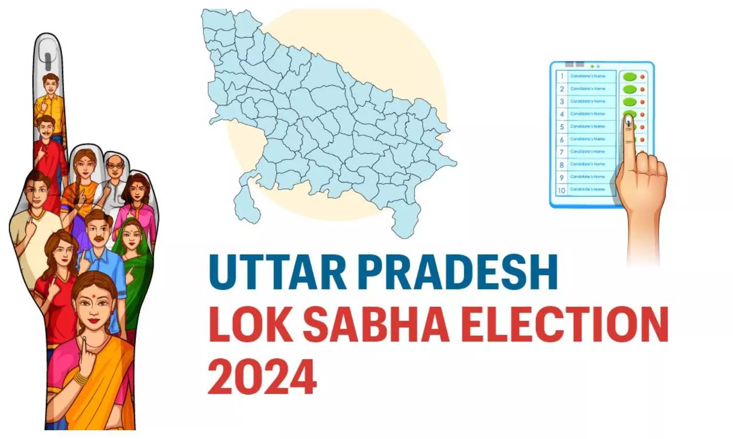 लोकसभा चुनाव 7 सात चरणों में होंगे, UP Lok Sabha Election 2024 Schedule, Newstrack Hindi News