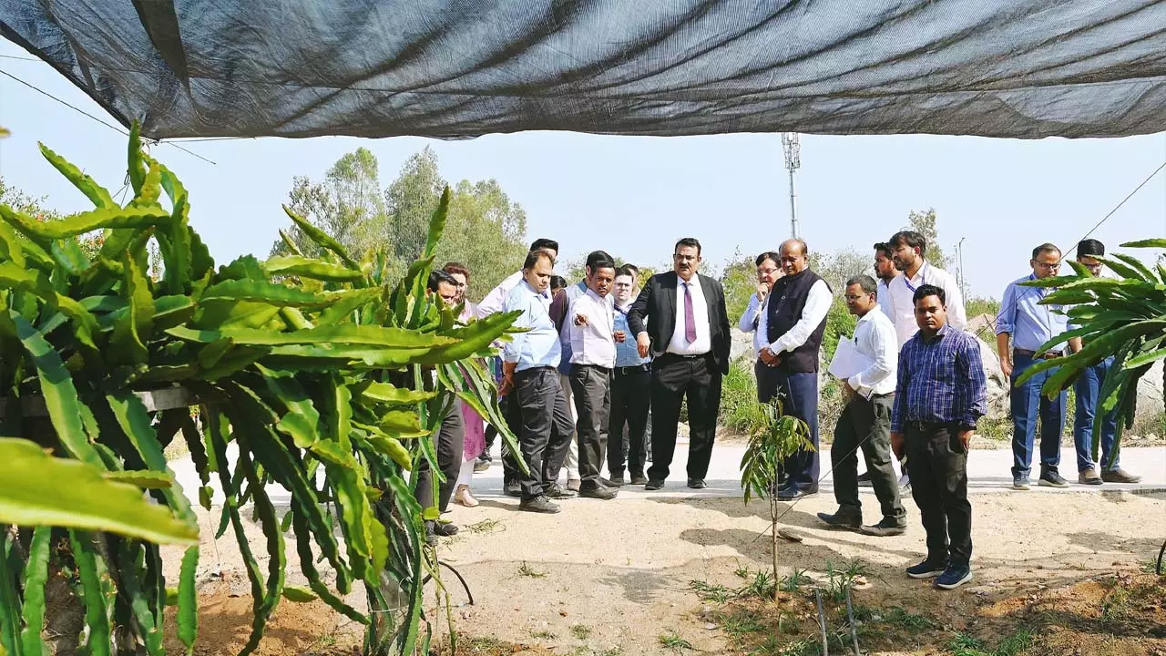 Officials of National Bank for Agriculture and Rural Development (NABARD) visited the Agricultural University