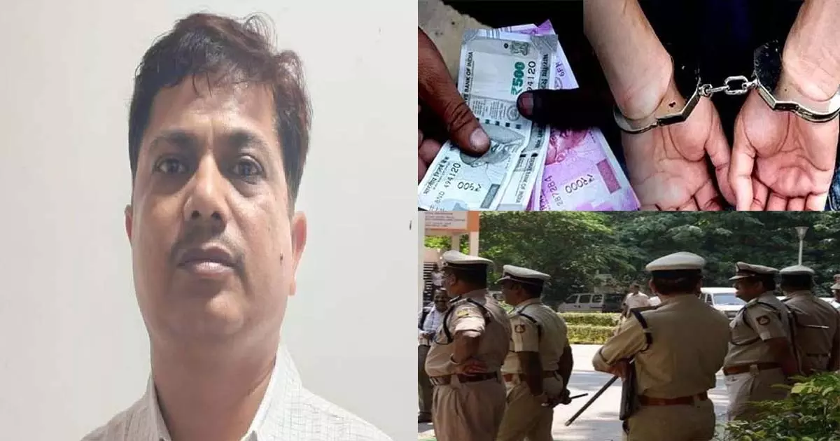 UP Vigilance team arrested GST Deputy Commissioner Dhanendra Pandey from Lucknow