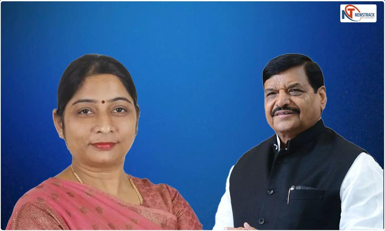 BJP MP Sanghamitra Maurya and Shivpal Yadav
