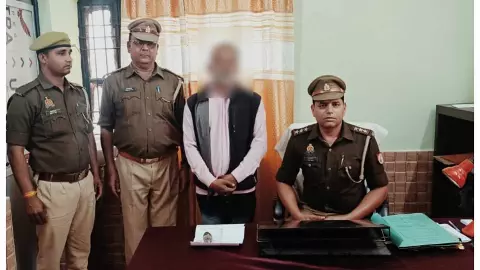 पुलिस ने हत्यारोपी को किया गिरफ्तार।