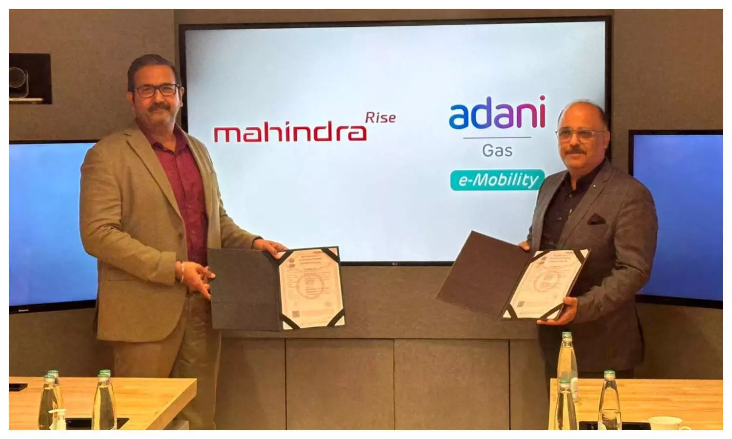 Mahindra and Adani total gas signed MoU