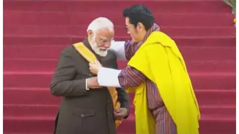 PM Modi Received Bhutan Highest Civilian Award, Newstrack Hindi News