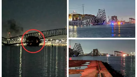Francis Scott Key Bridge, Bridge Collapse in Baltimore, Newstrack Hindi News