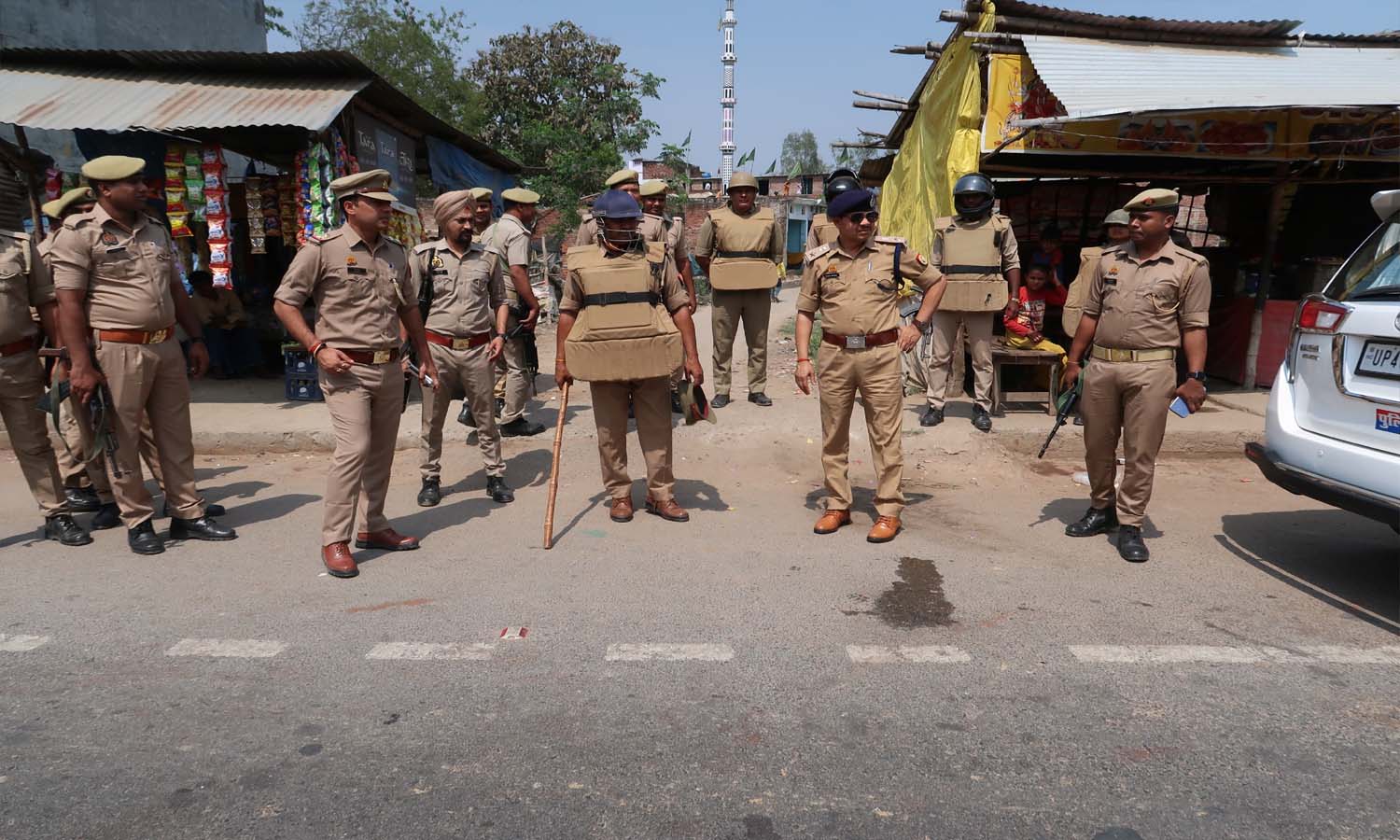 High alert in the district after the death of Mukhtar Ansari, police increased vigil during Friday prayers